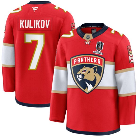 Mens Dmitry Kulikov 2025 SC‌ CH Jersey Red Stitched